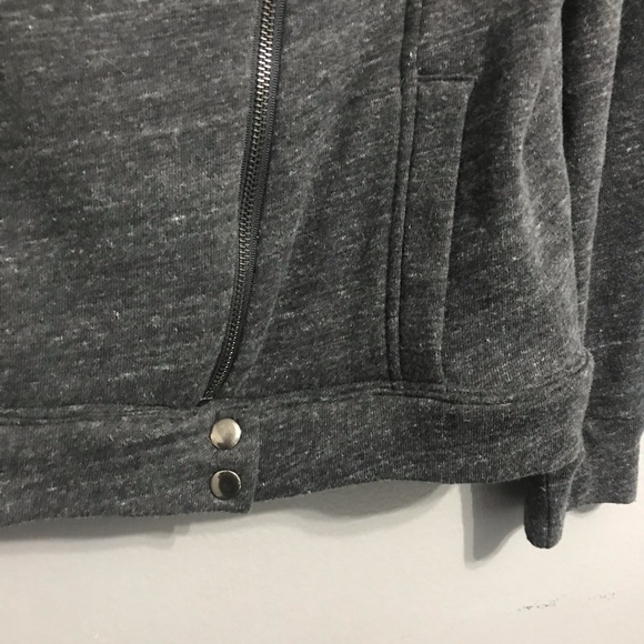 Splendid Heather French Terry Moto Jacket Medium - Picture 3 of 6
